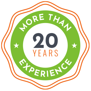 20 Years Experience Badge